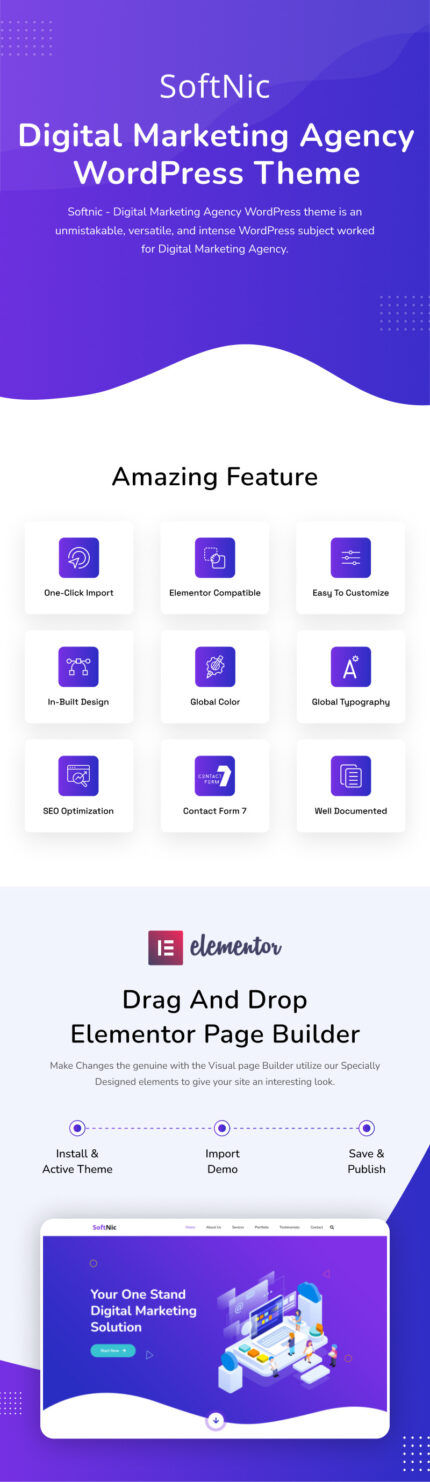 Softnic - Tema WordPress Agensi Pemasaran Digital - Fitur Gambar 1