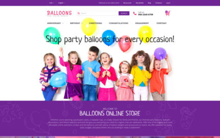 Festive Balloons Magento Theme