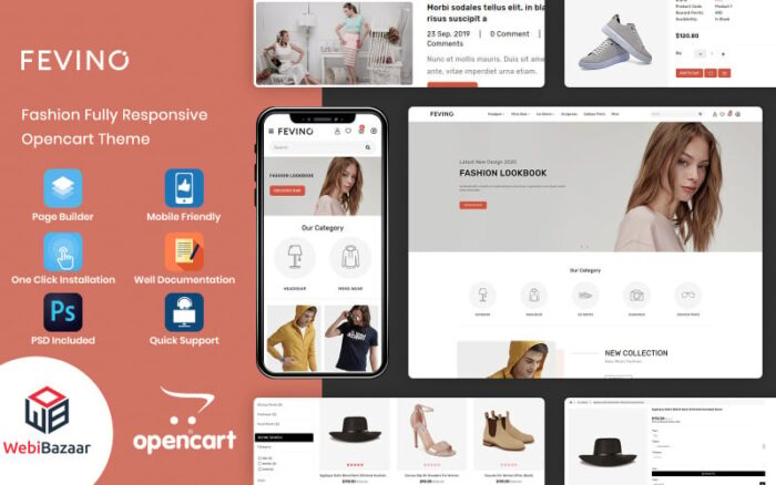 Fevino - Template OpenCart Toko Mode Responsif Serbaguna
