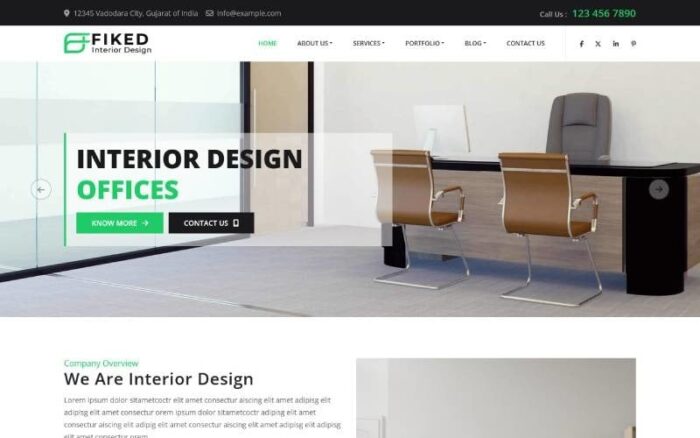 Fiked - Interior Design HTML5 Template