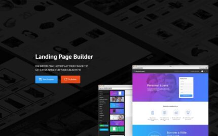 Financial Advisor Responsive Landing Page Template