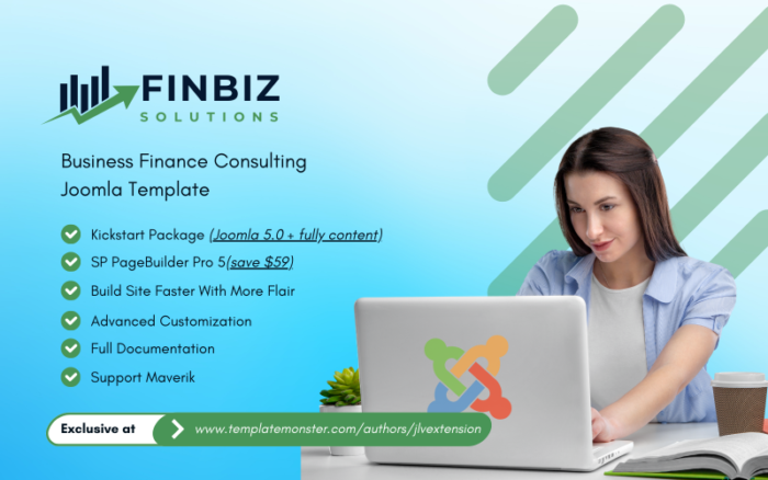 FinBiz - Template Joomla Konsultasi Keuangan Bisnis