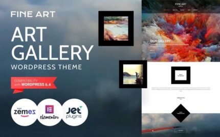 Fine Art - Art Gallery WordPress Elementor Theme