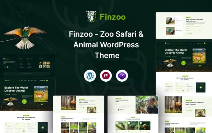 Finzoo – Tema WordPress Safari Kebun Binatang & Hewan