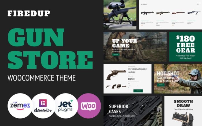 Fired Up - Tema WooCommerce Toko Senjata