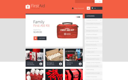 First Aid Store PrestaShop Theme