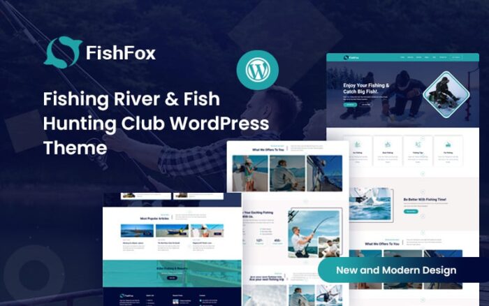 Fishfox – Tema WordPress Klub Memancing Sungai & Berburu Ikan