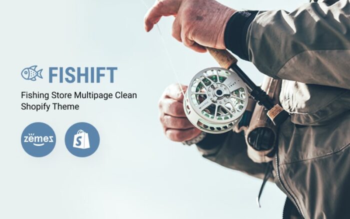 Fishift - Tema Shopify Bersih Multihalaman Toko Alat Pancing