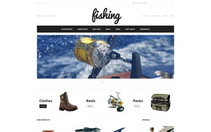 Tema Magento Olahraga Memancing