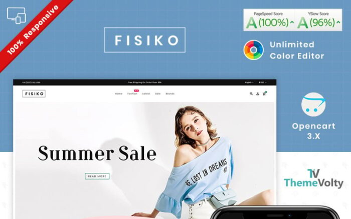 Fisiko Fashion - Template OpenCart Toko Busana Mega