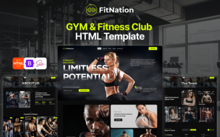 Fit Nation- Gym & Fitness Club HTML5 Responsive Template