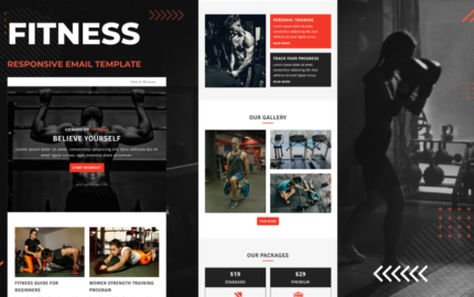 Fitness – Multipurpose Responsive Email Template