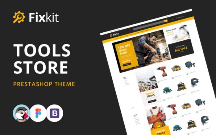 Fixkit - Template Toko Alat Online Tema PrestaShop