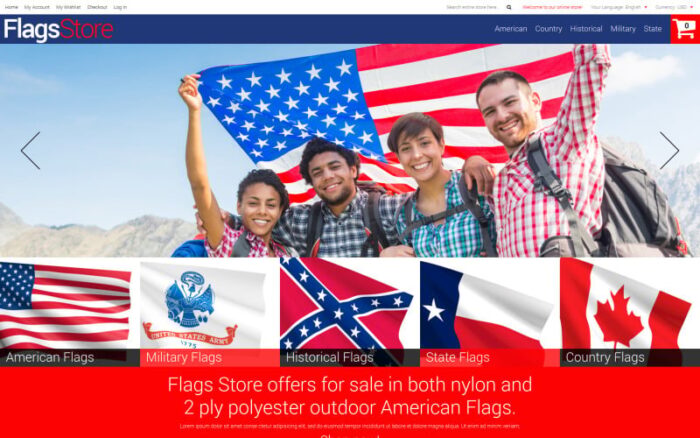 Tema Toko Bendera Magento