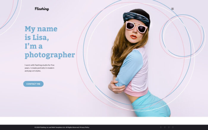 Flashing - Tema WordPress Portofolio Fotografer