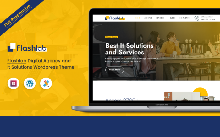 Flashlab Digital Agency and It Solutions Wordpress Theme