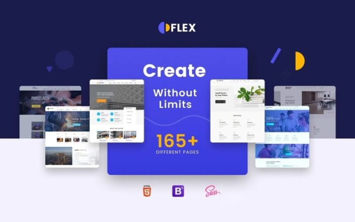 Flex - Template Situs Web HTML Kreatif Serbaguna Universal