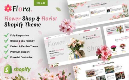 Flora - Tema Shopify Toko Bunga & Toko Bunga