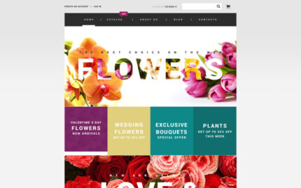 Flowers VirtueMart Template