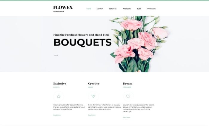 Flowex - Template Joomla Siap Pakai untuk Toko Bunga