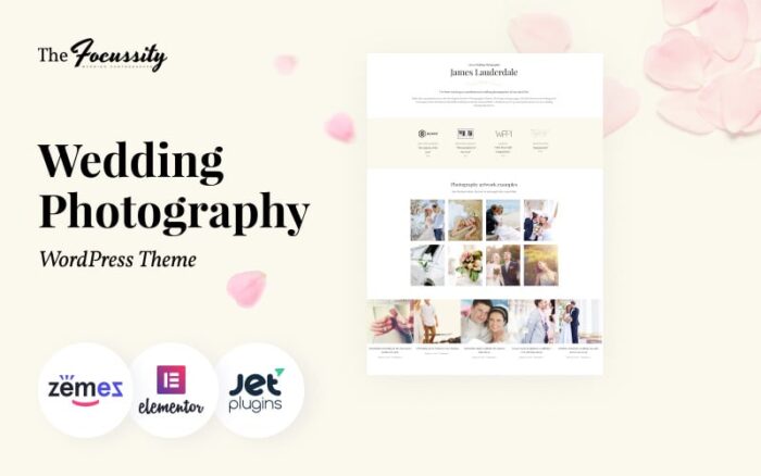 Focussity - Tema WordPress Fotografi Pernikahan