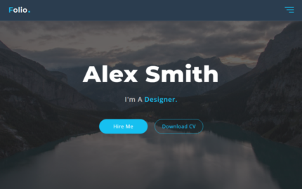 Folio - Personal Portfolio Landing Page Template