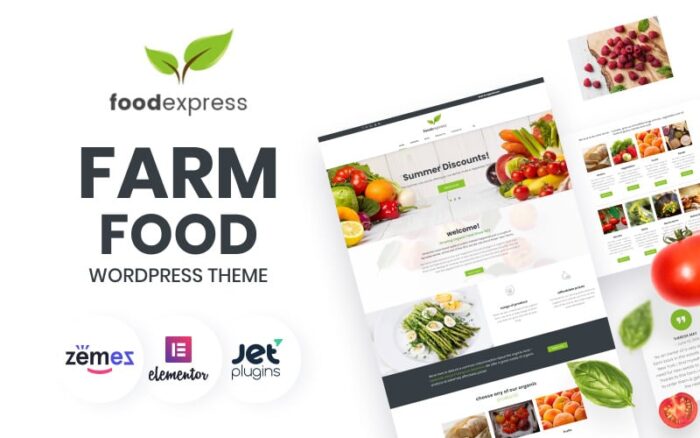 Food Express - Tema WordPress Pertanian & Peternakan