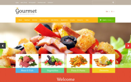 Template OpenCart Toko Makanan