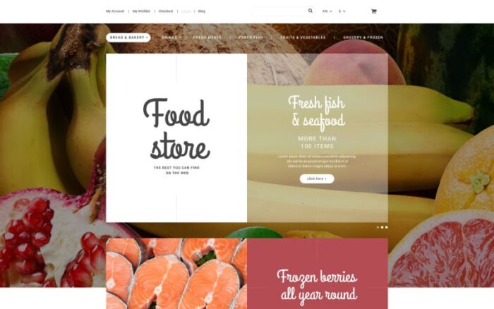 Tema Magento Toko Makanan