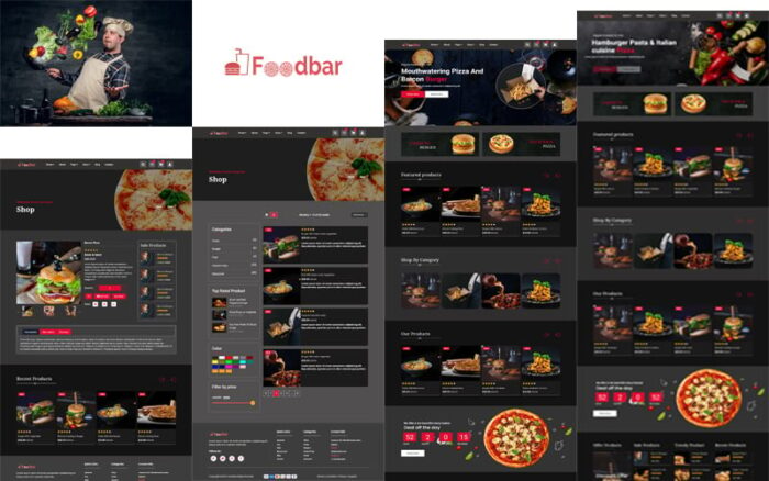 FoodBar - Template HTML Restoran & Makanan Cepat Saji