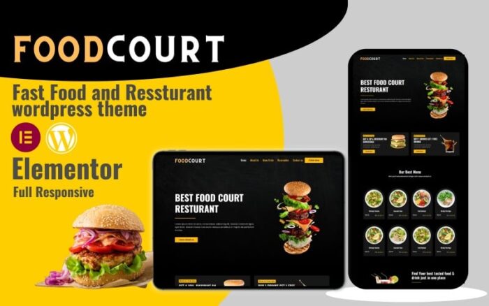 Foodcourt - Tema WordPress Makanan Cepat Saji & Restoran