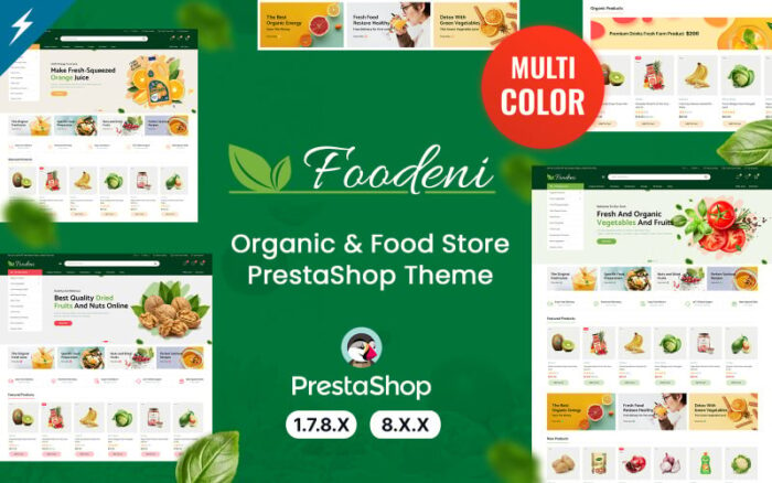 Foodeni - Tema PrestaShop Sayur, Buah dan Bahan Makanan