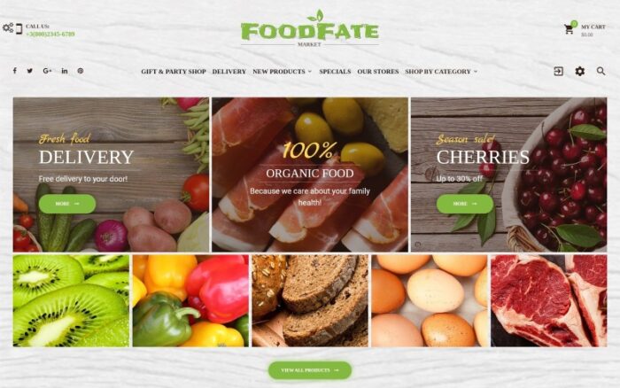 FoodFate - Tema PrestaShop Toko Makanan