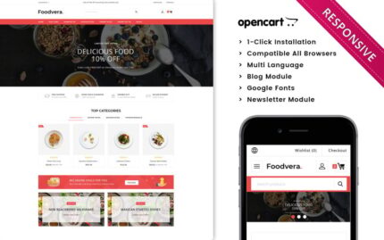 Foodvera - The Fast Food and Restaurant Store Opencart Theme