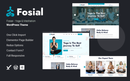 Fosial - Yoga & Meditation WordPress Theme