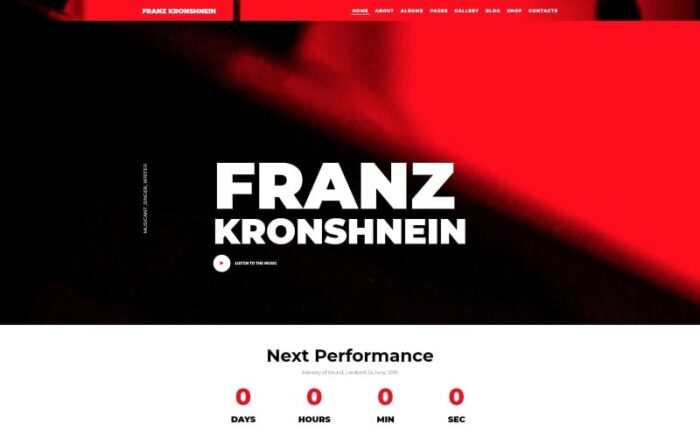 Franz Kronshnein - Template Joomla Musisi