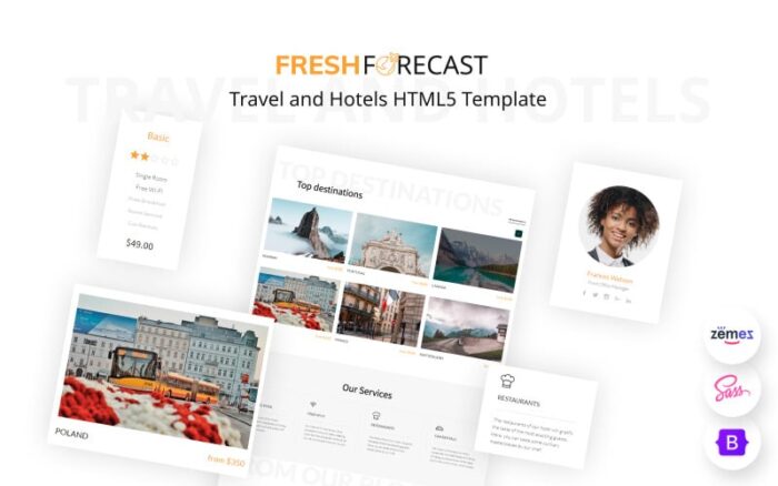 Fresh Forecast - Travel and Hotels HTML5 Template