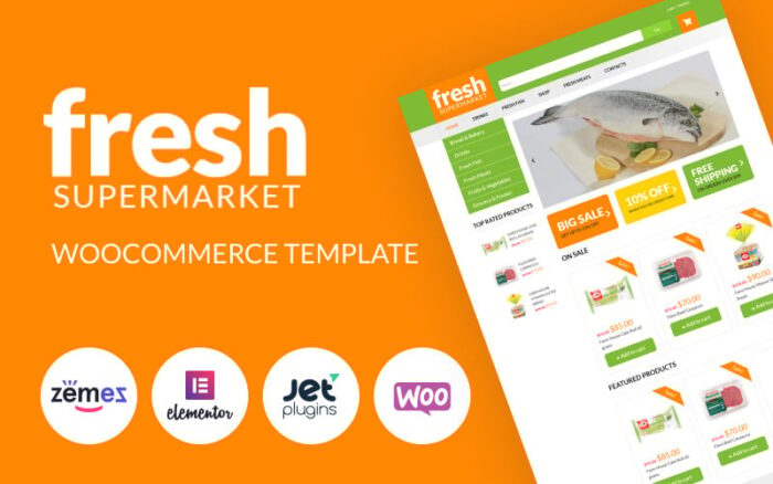 Fresh Fresh - Template Woocommerce Supermarket untuk memudahkan penjualan Tema WooCommerce