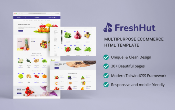 FreshHut - Template HTML eCommerce Serbaguna