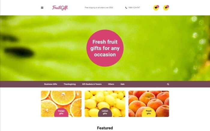 Template OpenCart Hadiah Buah