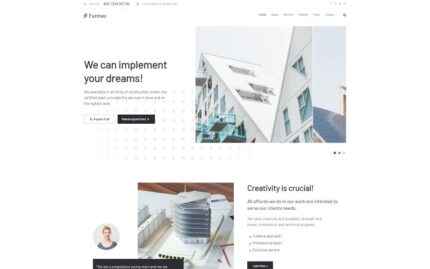 Furmex - Tema Arsitektur Multiguna Modern WordPress Elementor