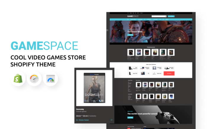 Game Space - Tema Shopify Toko Video Game Keren