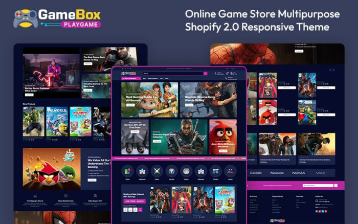 Gamebox - Online Game Store Multipurpose Shopify 2.0 Responsive Theme