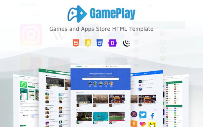 GamePlay – Template HTML Game & App Store