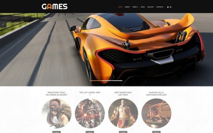 Template Joomla Game