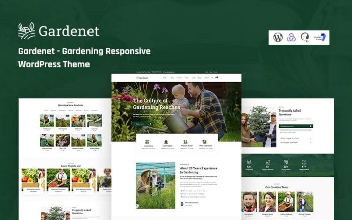 Gardenet - Tema WordPress Responsif Berkebun