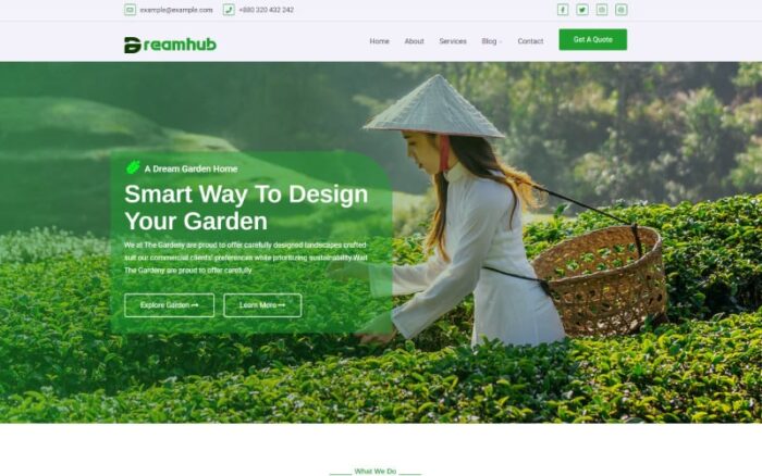 Tema WordPress Berkebun dan Lansekap