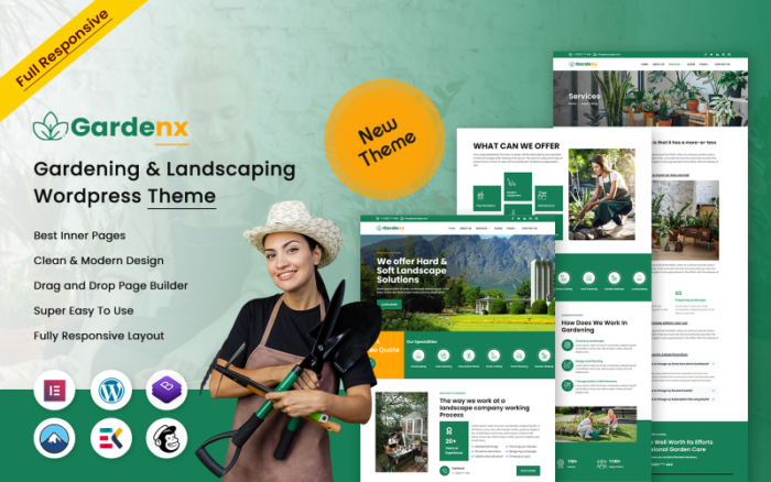 Gardenx - Tema WordPress Berkebun & Lansekap Serbaguna