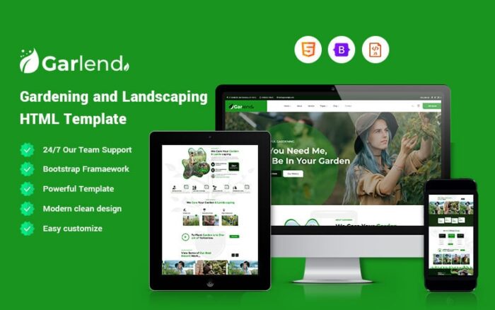 Garlend – Template Situs Web Berkebun dan Lansekap