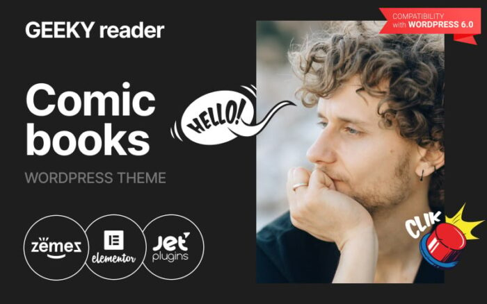 Geeky Reader - Tema Buku Komik WordPress